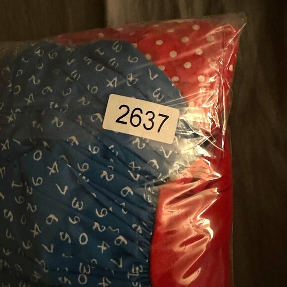 Eleanor Rose Girls Red Blue Ruffle Dress Polka Dots Plaid Americana Twirl 7-8 - Picture 6 of 6